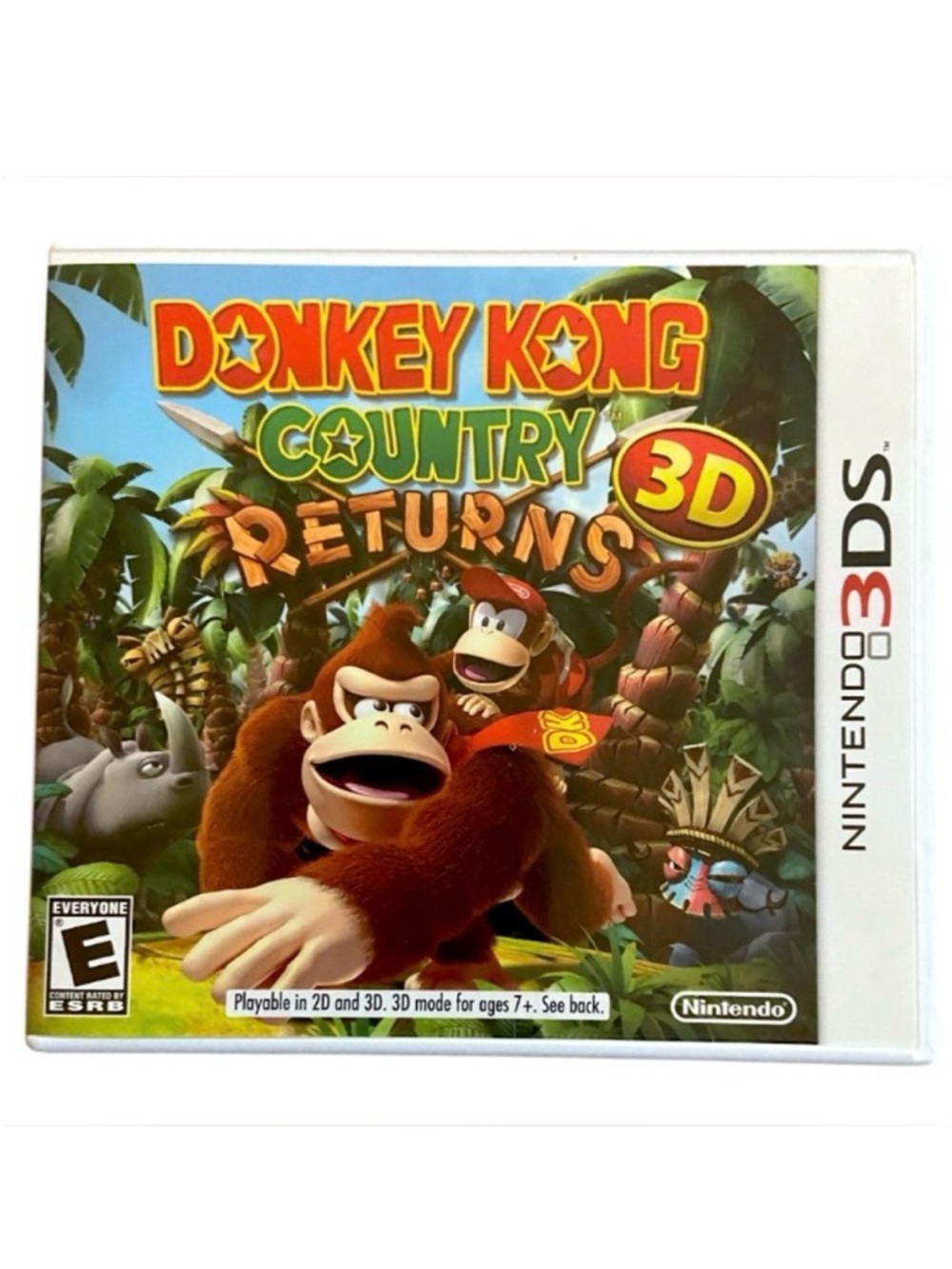 Donkey Kong Country Returns 3D Nintendo 3DS Tested CIB TESTED Original Owner